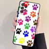 Dogs Are Girls Best Friends Dog Paw Case For Samsung Galaxy A23 A33 A13 A21s A71 A31 A51 A53 A32 A52 A72 A22 Black Soft Cover