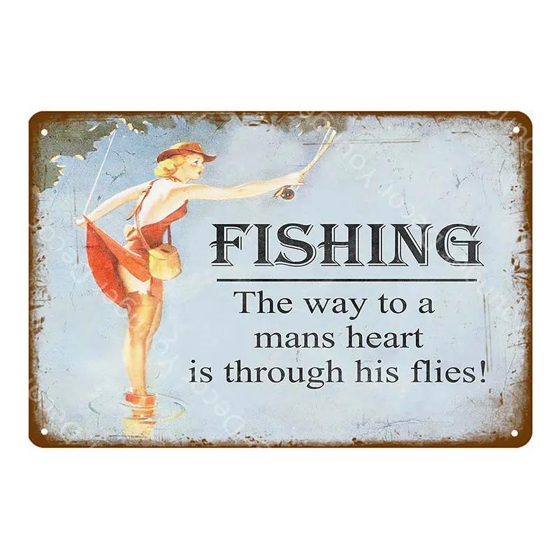 Американская пин-ап девушка леди жестяная табличка украшение стены для спальни ванной паба кафе бара вечеринки клуба винтажный постер металлическая картина YI-051