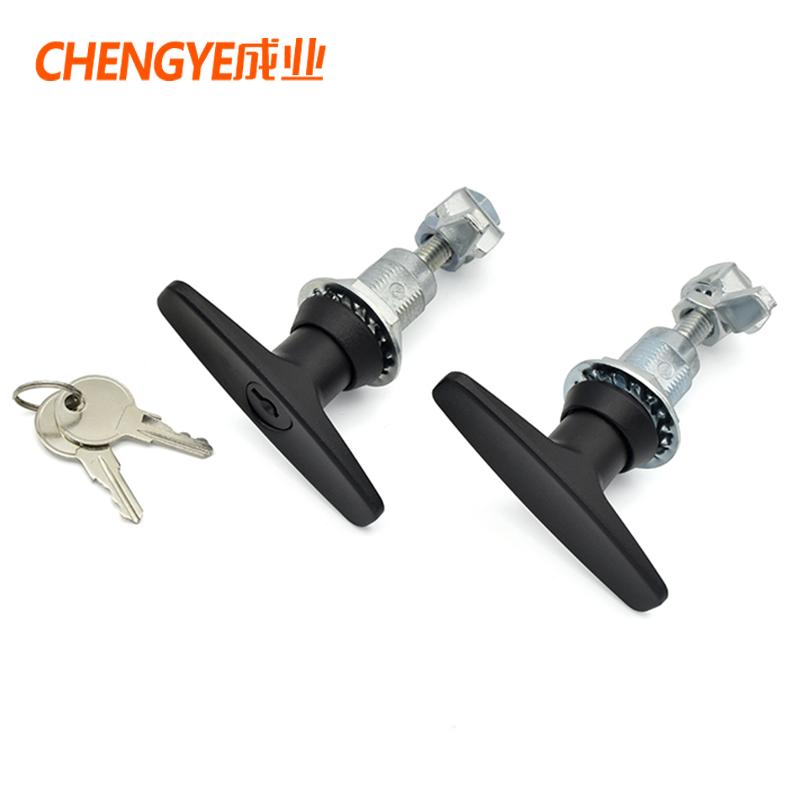 T-handle compression type telescopic handle door lock Cabinet equipment door lock