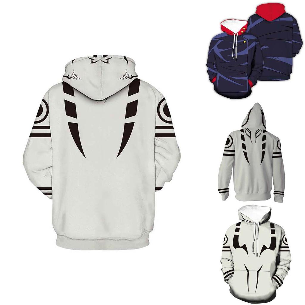 Стильные мужские худи Jujutsu Kaisen с ярким 3D-принтом