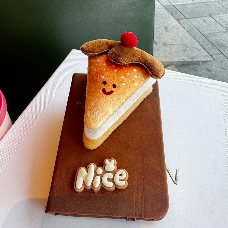 Креативный забавный плюшевый подвеска-еда блокнот ежедневник записная книжка маленький блокнот девочки носят записки