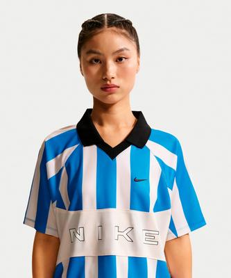 NIKE Sportswear Oversized Jersey W - Light Photo Blue:Chalk:Light Photo Blue:Black / Io0914-435