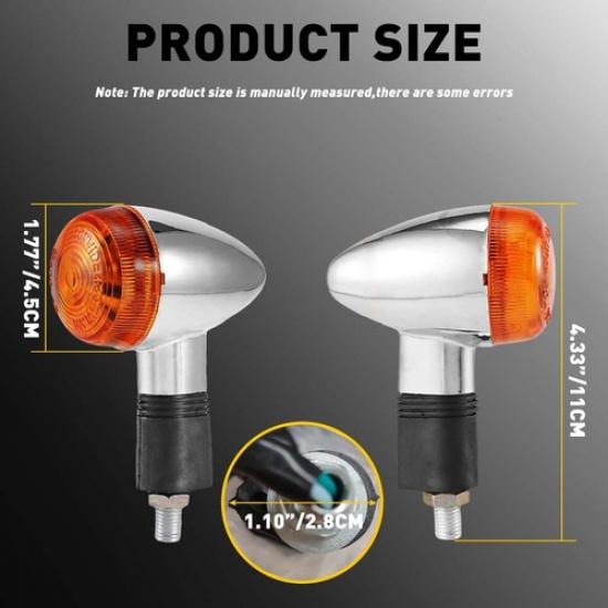 Turn 2X Signal For Lights Amber Vulcan VN Kawasaki 1600 1700 1500 2000 800 900