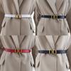 Leather Women Waist Belt Accessories With Alloy Buckle For Dresses And Outerwear