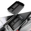 Storage Box Cup Holder Anti Dirt Pad Car Interior Accessories Organizer Tidying For Hyundai Santa Fe 2024 2025 2026 Black