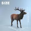 JXK Reindeer Animal Figure Statue Miniature Resin Model Desk Accessory Ornament Birthday Gift Painted Finished Product