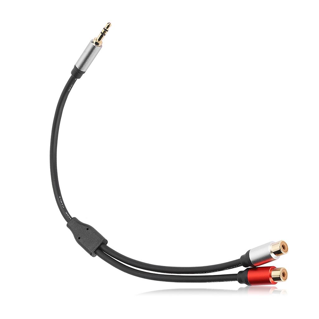 O Кабель 1, разделенный на 2 3,5 мм штекер и 2RCA гнездо стерео провод для подключения сабвуфера 0,3 м 11,8 дюймов