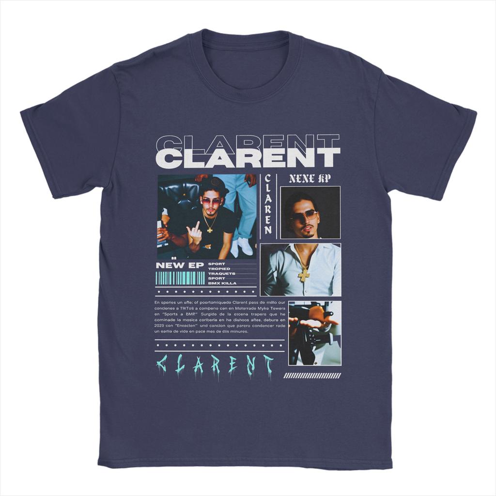 Rapper CLARENT Album T Shirt Beach Popular TShirts Unisex 100 Cotton O Neck Plus Size 5XL Top Tees Short Sleeve Vintage Tops