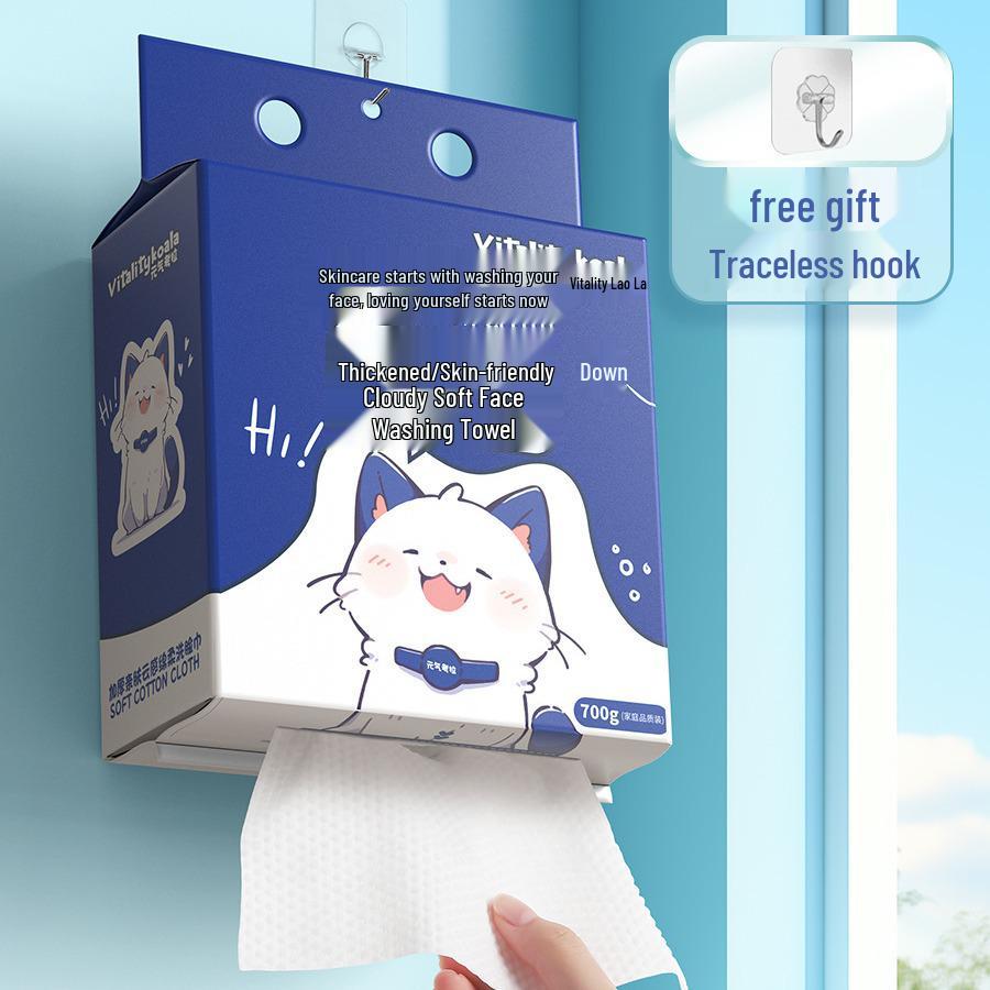 Wall-Mounted 100% Cotton Disposable Face Towel