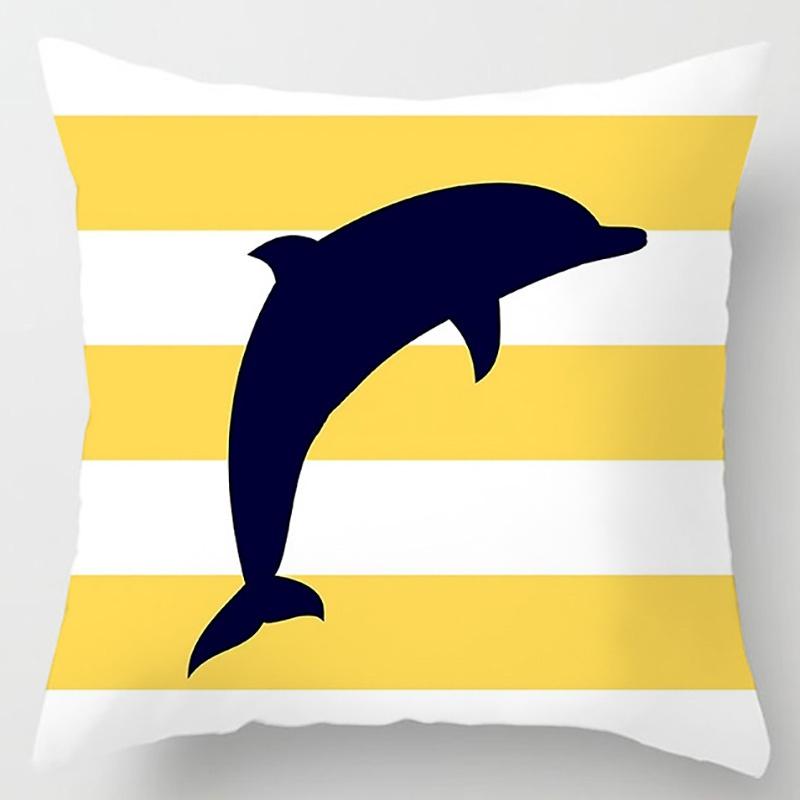 Морская матросская наволочка с цветком, украшение для дома и офиса, подушка для спальни, дивана, автомобиля, наволочка