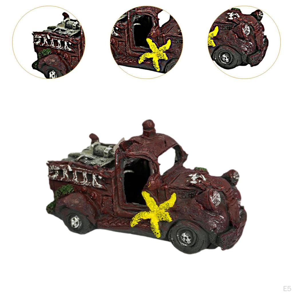 Декорация аквариума с использованием авторазрушений для водной среды обитания