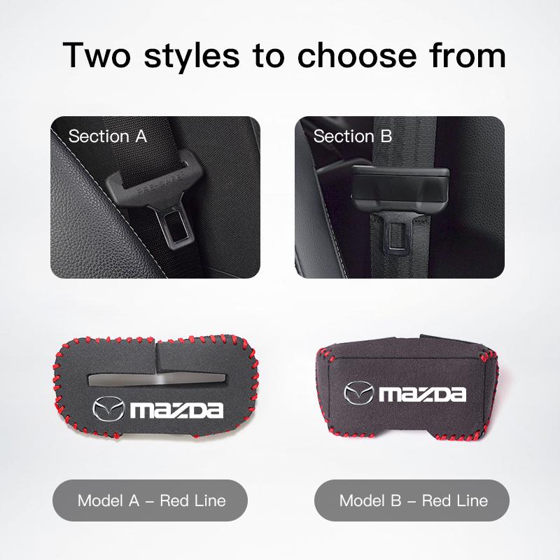 Car Seatbelt Buckle Cover Anti-scratch Protector Accessories For Mazda 2 6 CX-5 CX-80 CX-70 CX-90 MX-30 CX-60 CX-50 CX-30 BT-50 b57