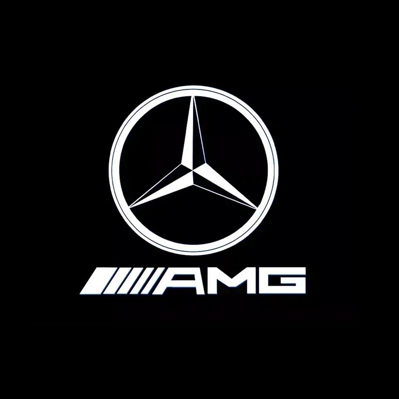 2X Светодиодный проектор логотипа приветственного света в двери автомобиля для Mercedes Benz B E C Class W205 AMG W176 W177 W212 W213 W246 W247 W166 M X166 GL ZY3