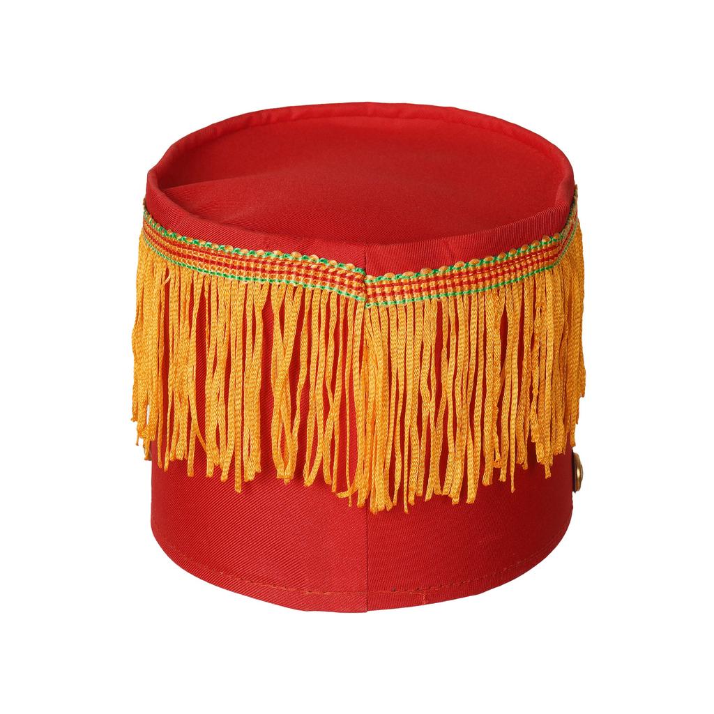 Girls Marching Band Costume Set Long Sleeve Stand Collar Tassel Shoulder Button Down Jacket Hat