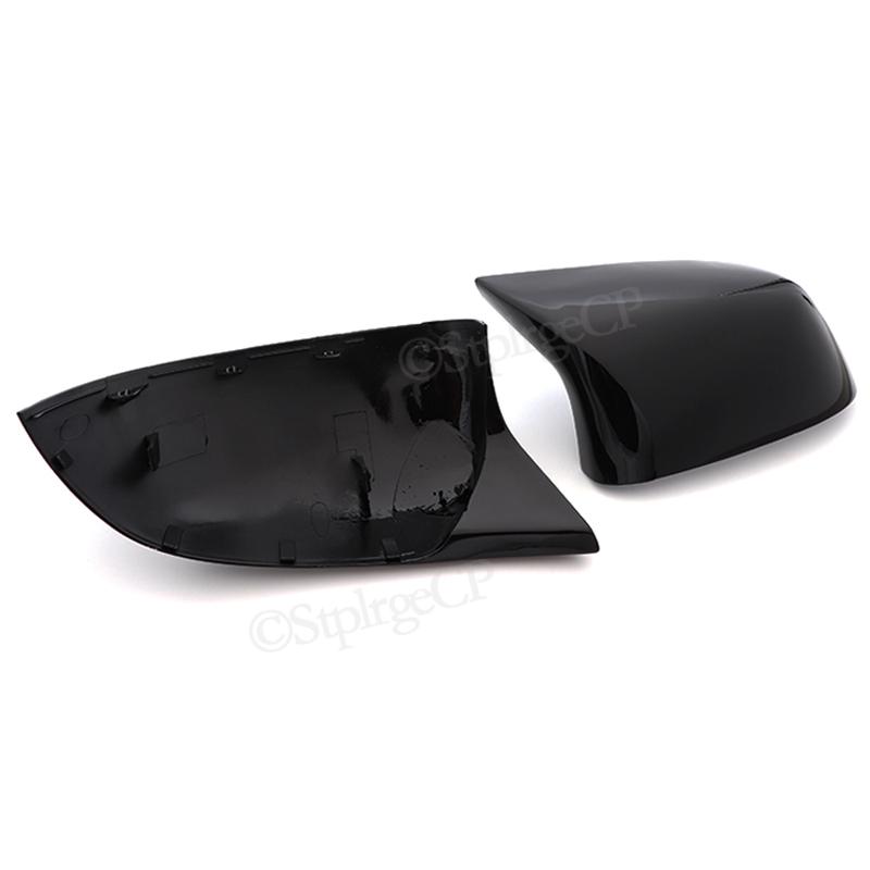 Для BMW 2014-2018 F15 X5 и F16 X6 F26 X4 F25 X3 высококачественный гладкий черный автомобильный чехол для зеркала заднего вида, боковое зеркало