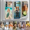 Чехол для телефона с хомяками в шляпах и ушами для Samsung A55 A35 A25 A15 A07 A05S A16 A17 A26 A36 A37 A56 A57 Galaxy Note 20 10 A50S
