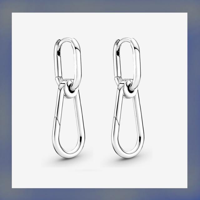 925 стерлингового серебра New Me кольцо бусина круглый соединитель шарм двойной Fit Me звено цепи жемчуг браслет ювелирные изделия