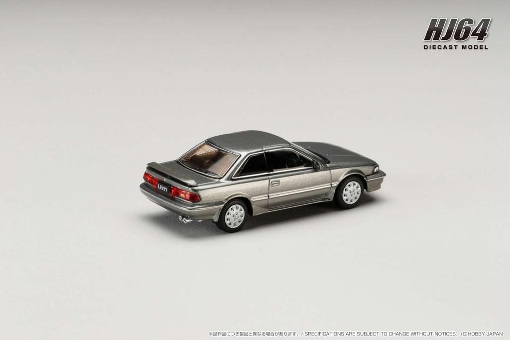 Хобби ЯПОНИЯ Toyota Corolla Levin GT APEX AE92 Серо-зеленый металлик 1/64