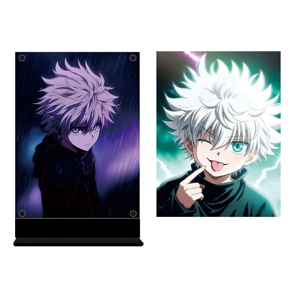 Led Backlit Poster One Piece Anime Night Light for Birthday Gift Bedroom Nightlight Game Room Deco Table Lamps Sign Zoro