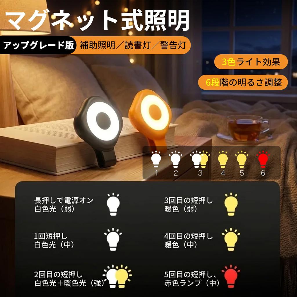 Pokumil Running Light, Small Light, USB-C Rechargeable, Magnetic Clip, Walking,