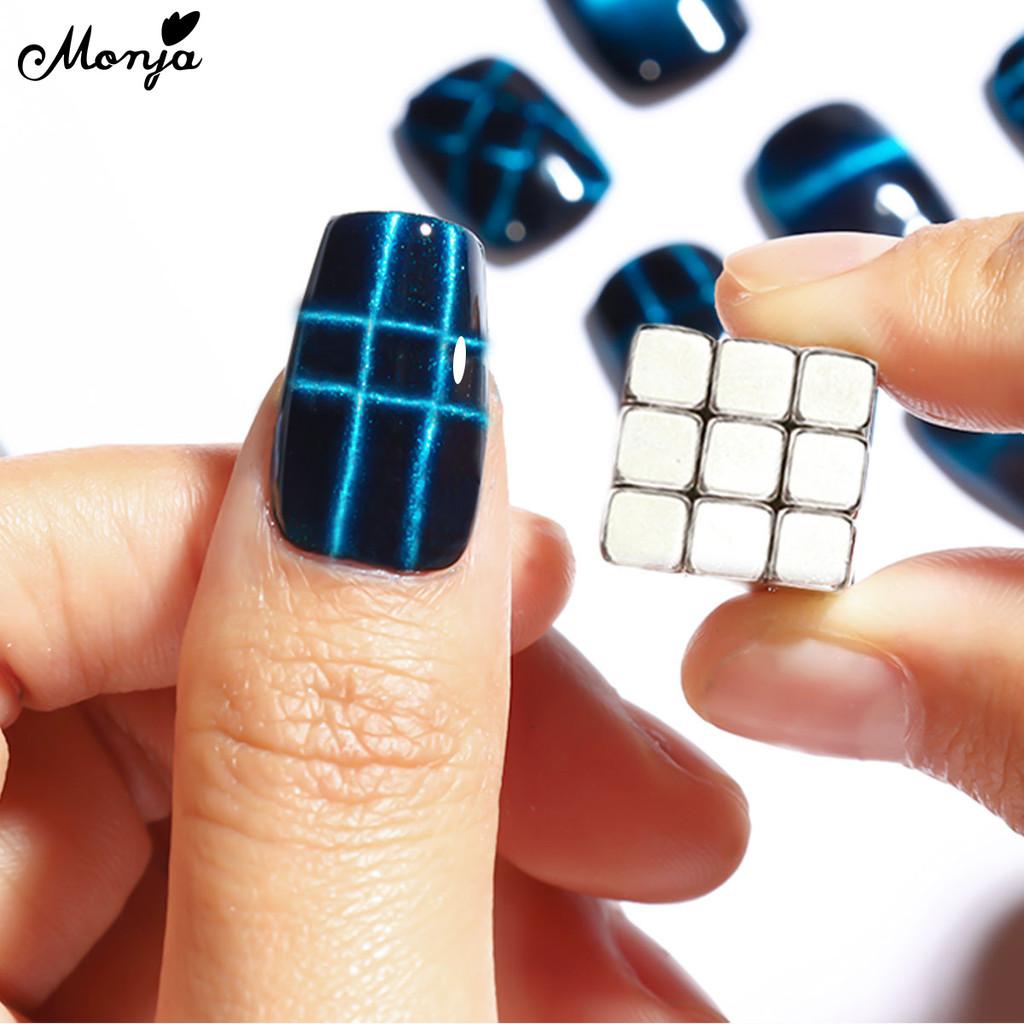 monja 27 шт. кубический магнит кошачий глаз для дизайна ногтей 12 шт. круглые магнитные бусины многофункциональные разборные магниты для гель-лака маникюрные инструменты