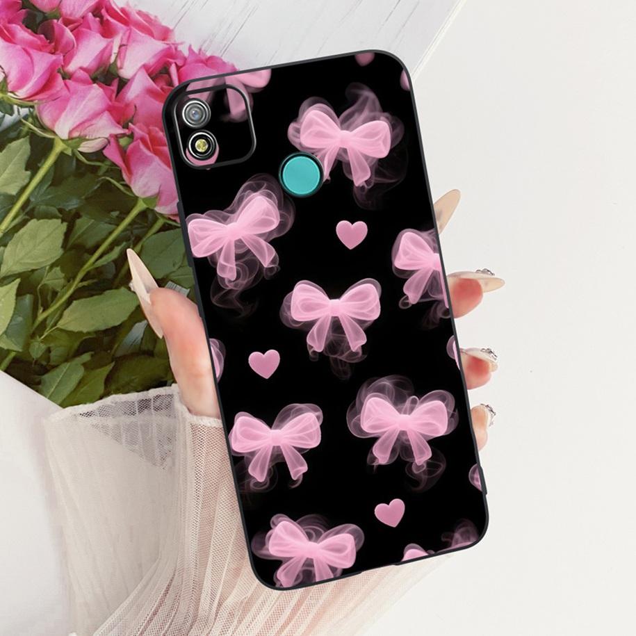 Case For Tecno Pop 4 Cover BC2c BC1s New Fashion Flower Soft Black Silicone Cover For Tecno Pop 4 Lte Pop4 Air Shockproof Bumper