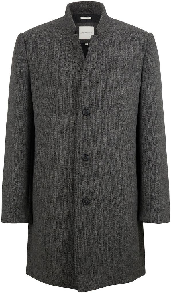 Coat Tom Tailor Denim Wollmantel (1032440) Dark Gray Black Herringbone
