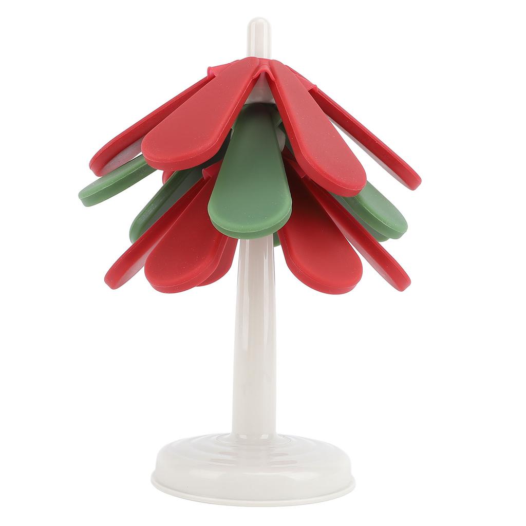 Силиконовые подставки под елку для рождественского украшения, термостойкие подставки под горячие блюда