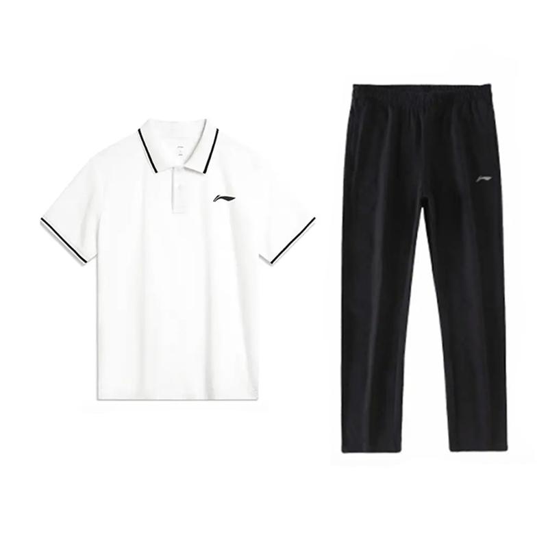Li Ning Casual Sportswear Unisex Standard White+Black YPLV047-1+AKLU881-1
