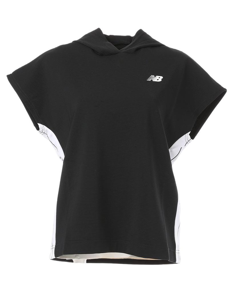 Golf French Sleeve Parka to the 2 [New Balance] Women's (Stretchy/Cool touch) / 012-5164503 010_Black