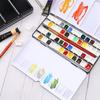 12/24/52 Grid Empty Paint Case Rectangular Watercolor Tin Palette For Half/Full Pan