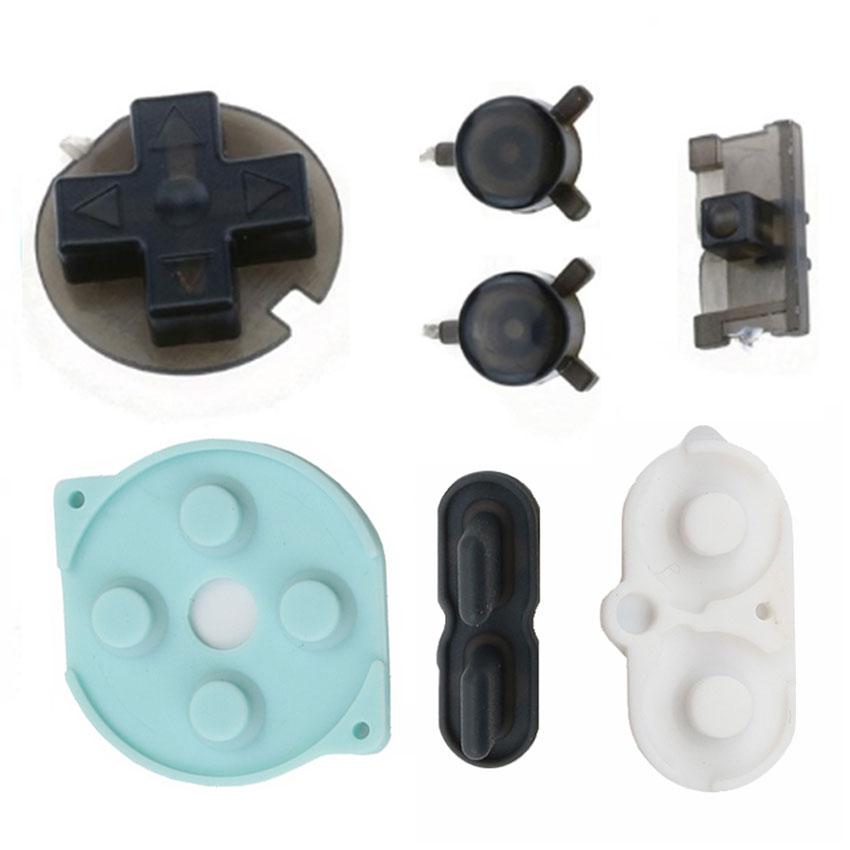 JCD For Nintend Gameboy Pocket Rubber Conductive Buttons A B D Pads Power On Off Buttons Keypads For GBP