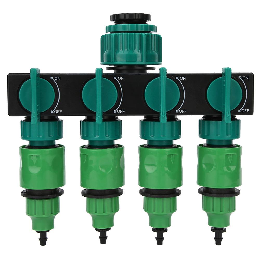Plastic Hose Splitter Green Water Spigot Splitter Durable Hose Tap Splitter Lawn Irrigation