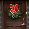 Бархатный рождественский бант 9" Поделки Подарочная лента Скрутка Рождественский венок Окна