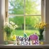 Happy Easter Ornament With English Flower Letters