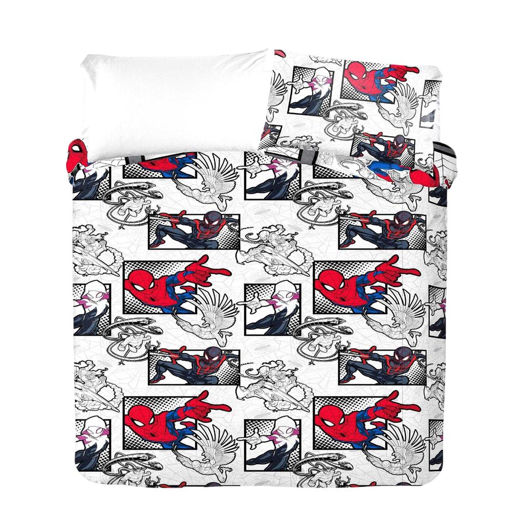 Spider-Man Двусторонний комплект постельного белья с комиксами