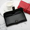 1 Pcs Women's Leather Eyeglasses Case Soft Portable Sunglasses Storage Bag Fashionable Glasses Case Accessory