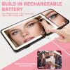 Car Sun Visor Vanity Mirror 3X Magnification Car Visor Mirror with LED Light 3 Colors Dimmable Makeup Mirrors for Cars SUV Truck