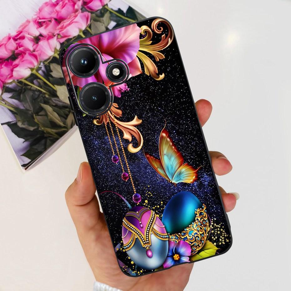 Милый Чехол Для Телефона Для Infinix Hot 30i Hot30 30 Play NFC 2023 Мягкий Силиконовый ТПУ Задняя Крышка Для Infinix Hot30i Hot 30 30Play