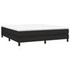 3144095 vidaXL Divan Bed with Mattress Black 180x200 Cm Fabric