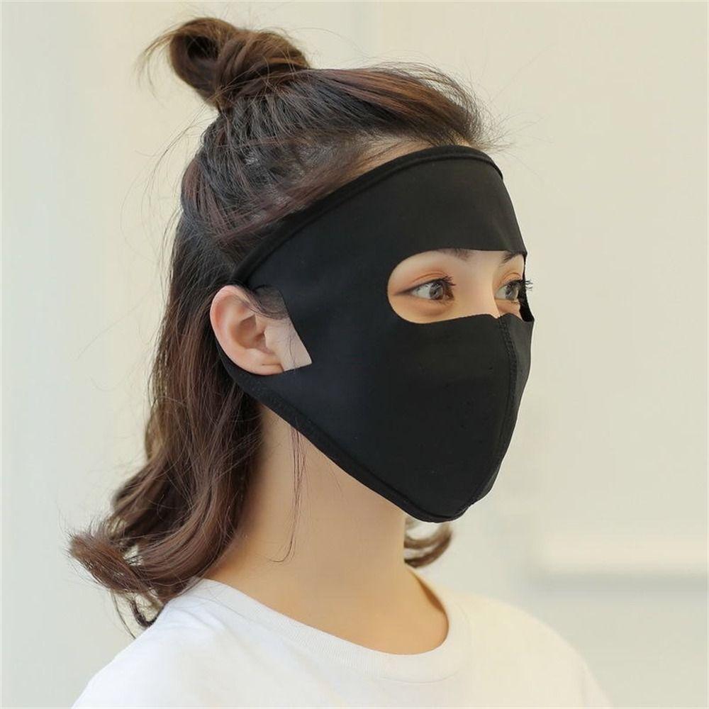 Ice Silk Солнцезащитная маска дышащая солнцезащитная маска для лица модная пылезащитная маска для женщин и девочек