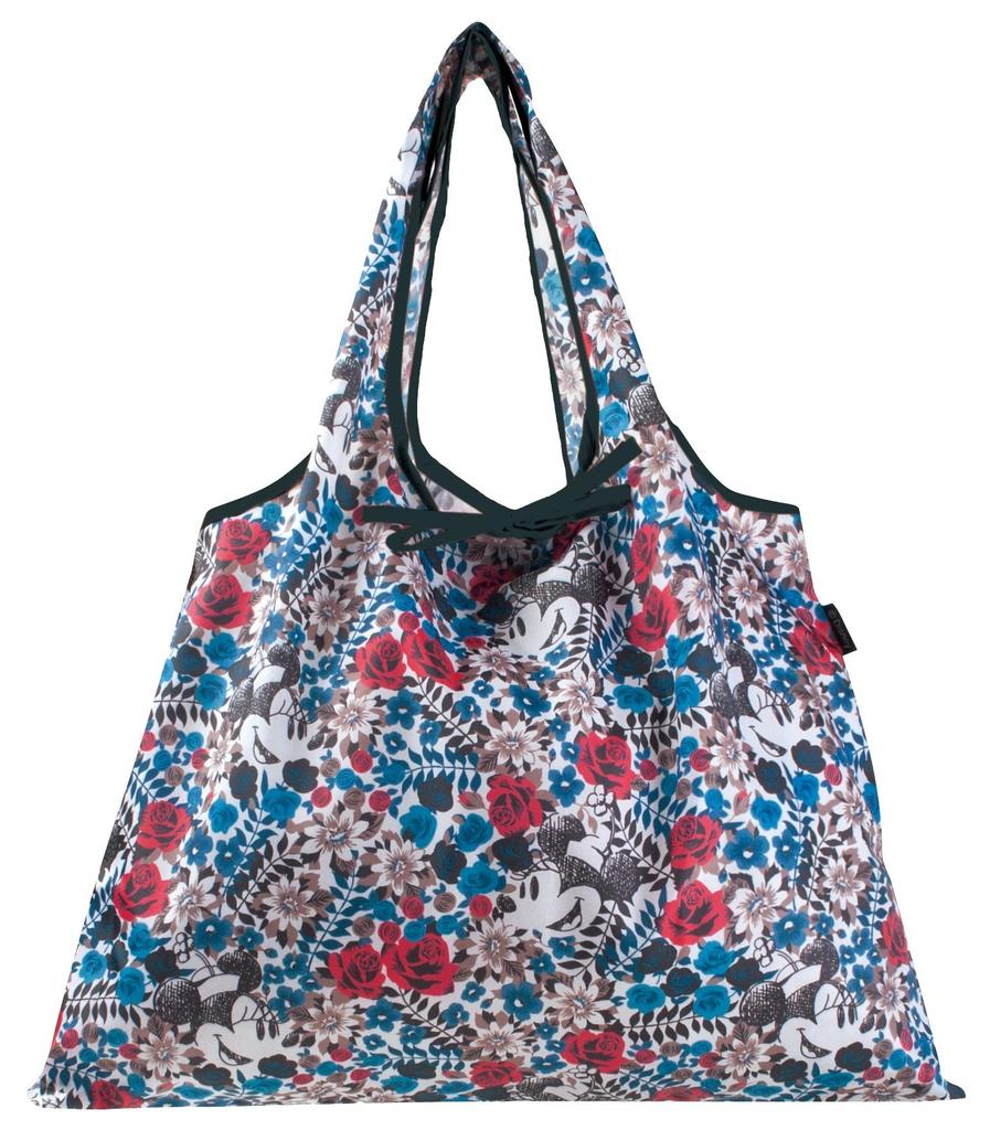 Disney 2-Way Eco Bag, Minnie Mouse Floral Print, DSN-DJQ-0414