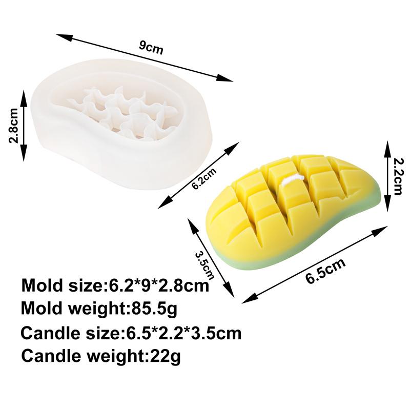 3D Большая Красная Форма для Свечи Гранат Силиконовая Ананас Ananas Мыло Воск Изготовление Эмуляционная Гуава Фрукт Манго Эпоксидная Смола Домашний Декор