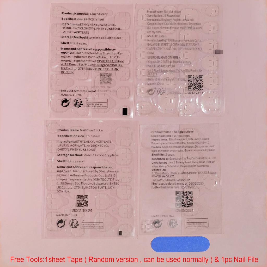 Coffin Fake Nail for Women Butterfly Design Temperament Artificial Nail for Beginners Nail Decoration Practice