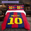 Lionel Messi 3 Piece Bedding Set Soft Duvet Cover Set with Pillowcases Printed Bedroom Decor Set for Home