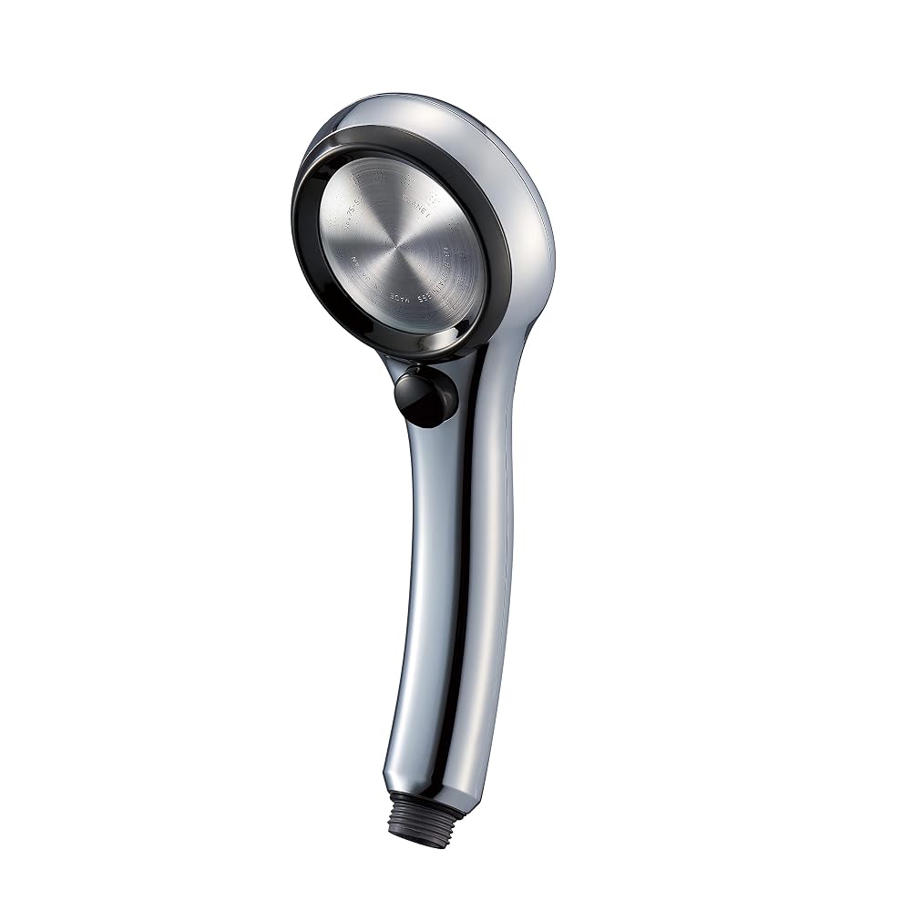 SANEI Ultra Fine Bubble Shower Head, Rainy Metallic, Ultra-Fine Water Flow, Handheld Stop, Water