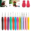 2.0-10mm Multicolor Craft Tools Ergonomic Handle Weave Yarn Knitting Needles Crochet Hook Aluminum