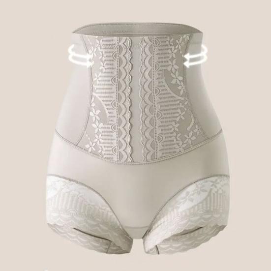 Женские трусики с высокой талией и контролем живота, мягкие эластичные кружевные антисептические утягивающие дышащие послеродовые компрессионные трусы, трусы