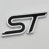 1 шт. Высококачественный металлический значок с логотипом букв ST Наклейки 3D на кузов или багажник автомобиля Подходит для F0cus ST Аксессуары для стайлинга автомобиля Наклейки