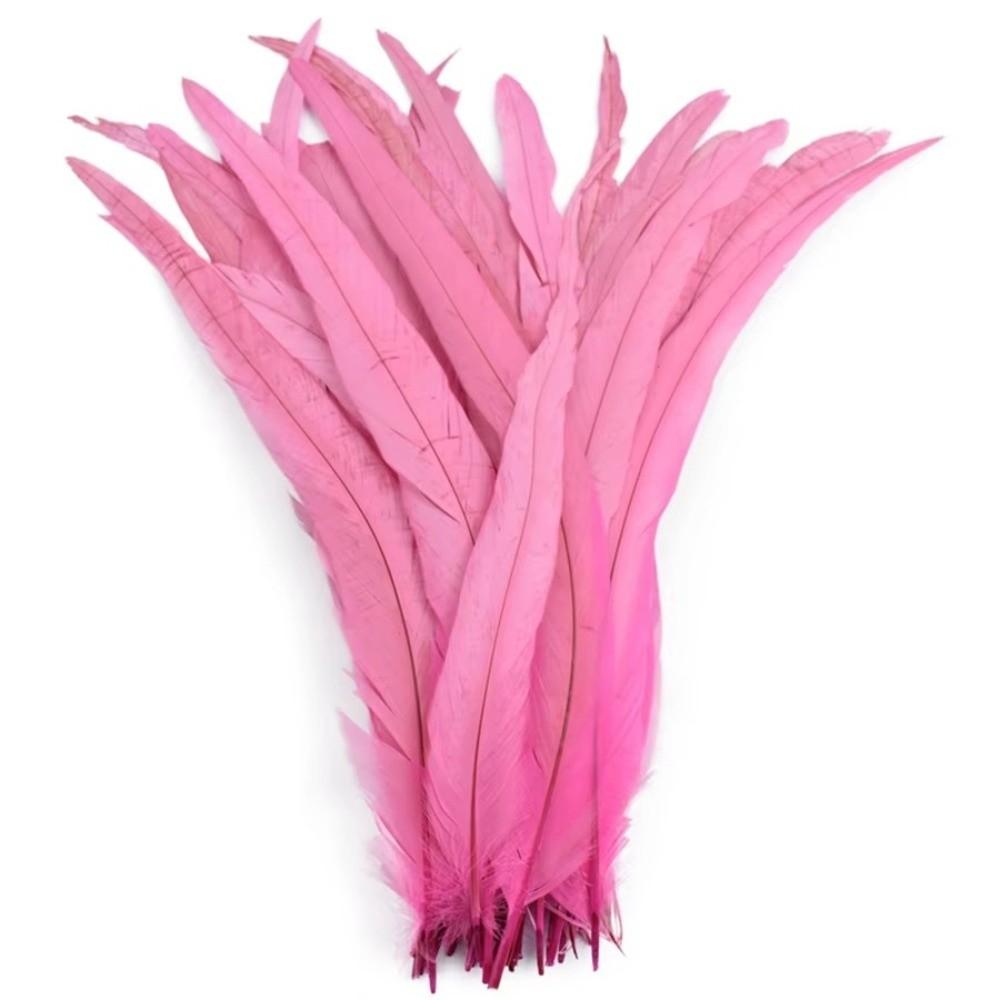 20Pcs Decorative Feather Plumes Natural Rooster Feathers Costume Feathers Costume Accessories
